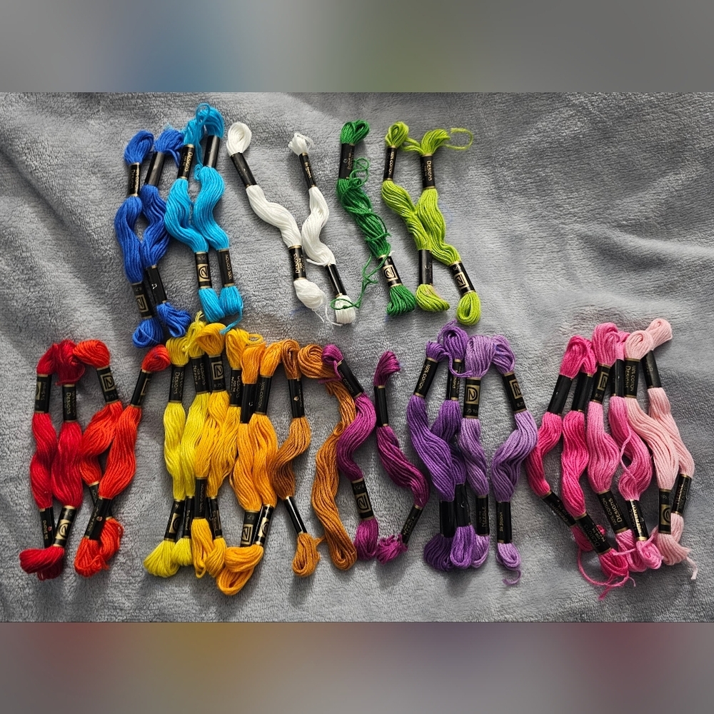Embroidery Floss - Lot of 33pcs - Various Colors